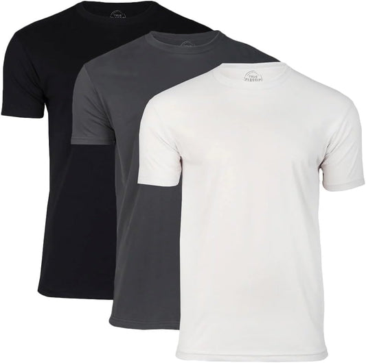 3 Pack, Men's Short Sleeve Crew Neck T-Shirt, S - 4XL